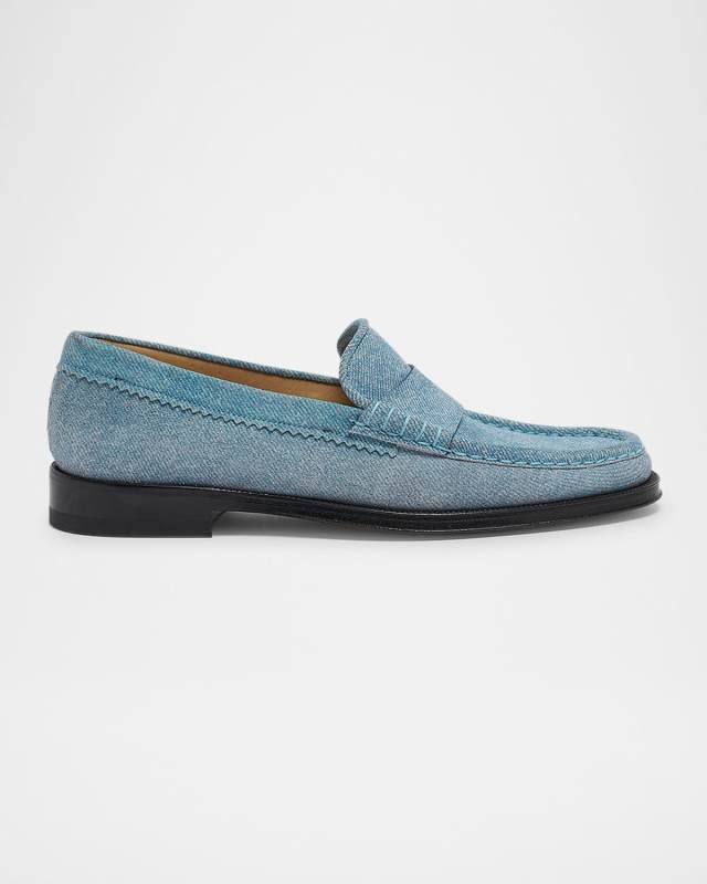 Seren Denim Suede Loafers